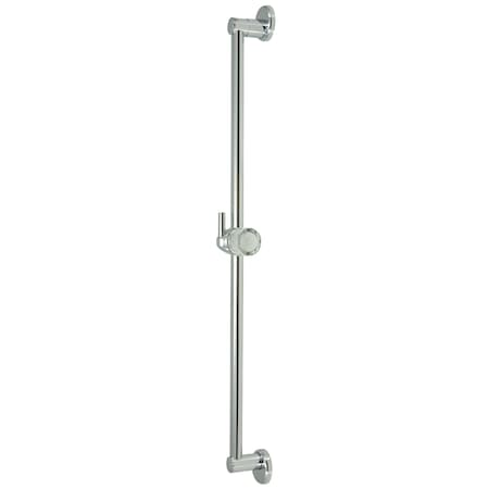 Showerscape Made to Match 24" Shower Slide Bar W/ Pin Wall Hook, Chrome K180A1
